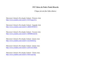 192 vídeos do Padre Paulo Ricardo.pdf