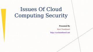 Cloud Computing Security Risks -RaviNamboori.pptx